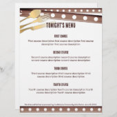 vork geplakt tomatenlepel mes in het recept (Voorkant / Achterkant)