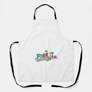 Vork het maar Funny Food Punt Grafische T-Shirt Schort