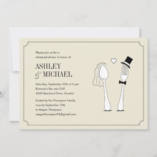 vork houdt van spon repetitie van binnenuit kaart (Voorkant)