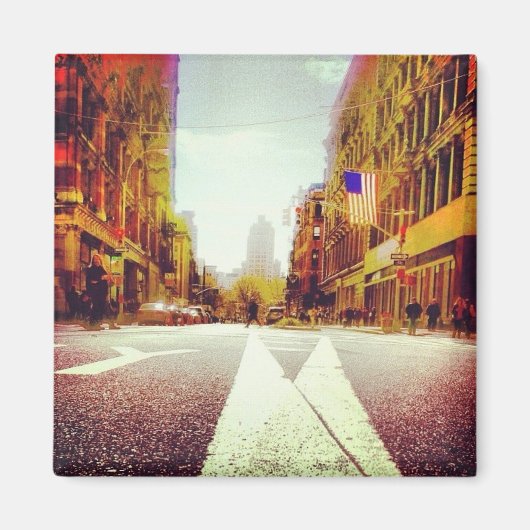 vork in de weg magneet (Voorkant)