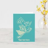 Vork in de weg motorongeluk kaart (Gele Bloem)