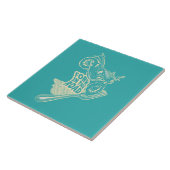 Vork in de weg motorongeluk tegeltje (Zijkant)