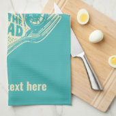 Vork in de weg motorongeluk theedoek (Quarter Fold)