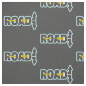 Vork in de weg typografische tekst kunst stof (Swatch)