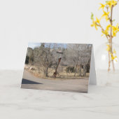 vork in het Wenskaart Kaart (Gele Bloem)