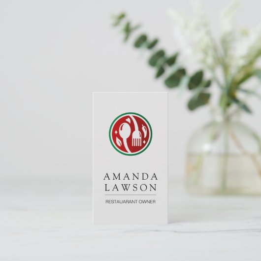 Vork Lepel Logo Afsprakenkaartje (Staand voorkant)