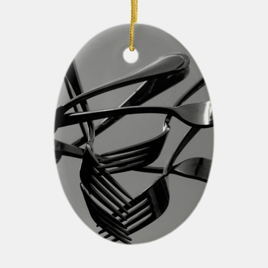 Vork Levitaie Keramisch Ornament (Voorkant)