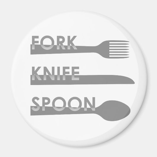 Vork Mes Lepel Magneet (Voorkant)