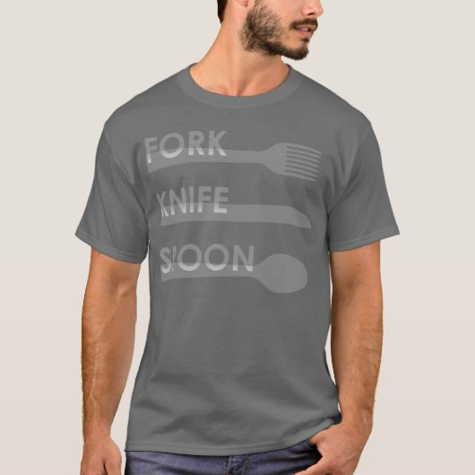 Vork Mes Lepel T-shirt (Voorkant)