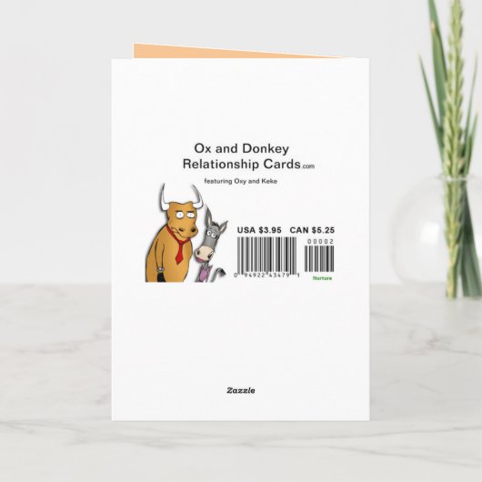 vork op de weg kaart (Achterkant)