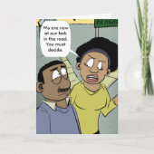 vork op de weg kaart (Voorkant)