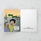 vork op de weg kaart (Binnen)