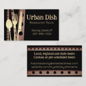 vork plaste tomatenslepensmes dinin catering bu .. visitekaartje (Voorkant / Achterkant)