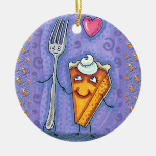 VORK & POMPOENTAART, GEMAAKT VOOR ELKAAR, ROMANCE KERAMISCH ORNAMENT