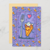 VORK & POMPOENTAART, GEMAAKT VOOR ELKAAR, ROMANCE NOTITIEKAARTJE (Voorkant / Achterkant)