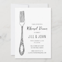 Vork repetitie diner kaart