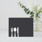Vork Spoon Knife Persoonlijke Stationery/Notecard Kaart (Staand voorkant)