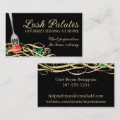 vork zat vast tomatenspaghetti catering b, Lush Pa Visitekaartje (Voorkant / Achterkant)