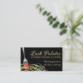 vork zat vast tomatenspaghetti catering b, Lush Pa Visitekaartje (Staand voorkant)