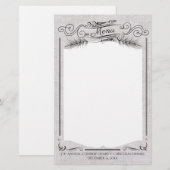 Vorkdennenboom Kerstmenu briefpapier (Voorkant / Achterkant)