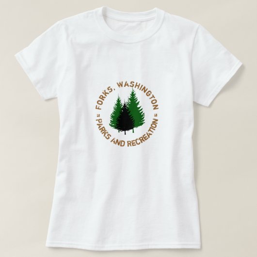 vorken, parken van Washington en Shirt van restaur (Design voorkant)