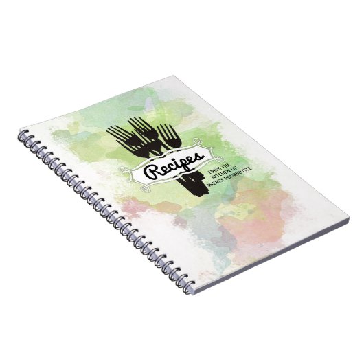 Vorken waterverf chef catering koken notitieboek (Rechterzijde)