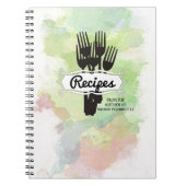 Vorken waterverf chef catering koken notitieboek (Voorkant)