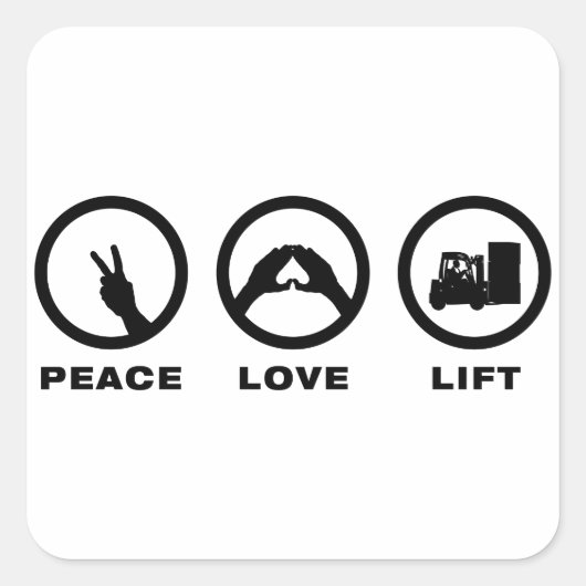 vorkhefbedrijf vierkante sticker (Voorkant)