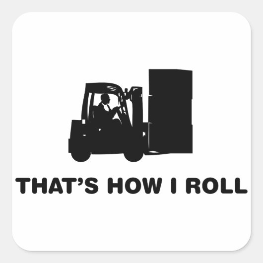 vorkhefbedrijf vierkante sticker (Voorkant)