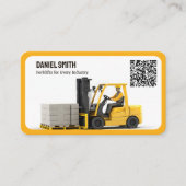 Vorkheftruck aangepaste QR-code Visitekaartje (Voorkant)