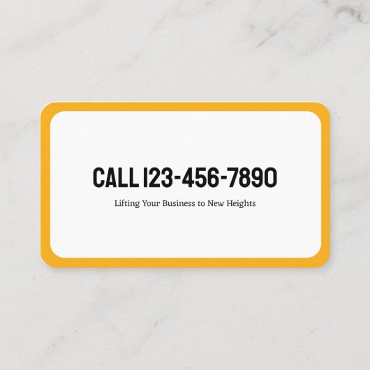 Vorkheftruck aangepaste QR-code Visitekaartje (Achterkant)