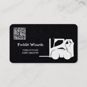 Vorkheftruck Premium aangepaste QR-code Visitekaartje