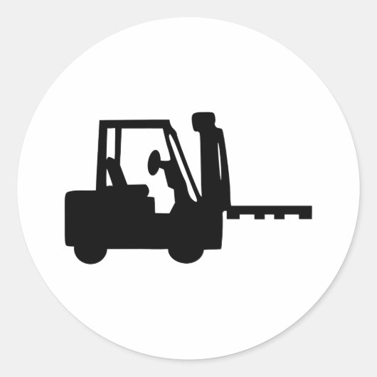 vorkheftruck ronde sticker (Voorkant)