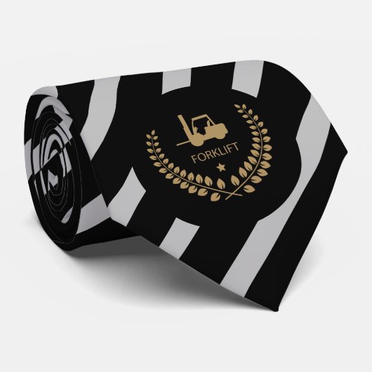 vorkheftruck stropdas (Opgerold)