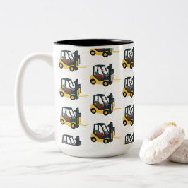 Vorkheftruck Tweekleurige Koffiemok