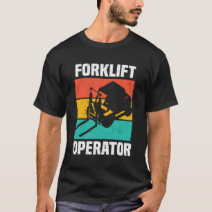Vorkheftruckchauffeur plezier instructie grappige t-shirt