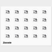 vorkhefwerker als 4 met King Driver Gift Ronde Sticker (Vel)
