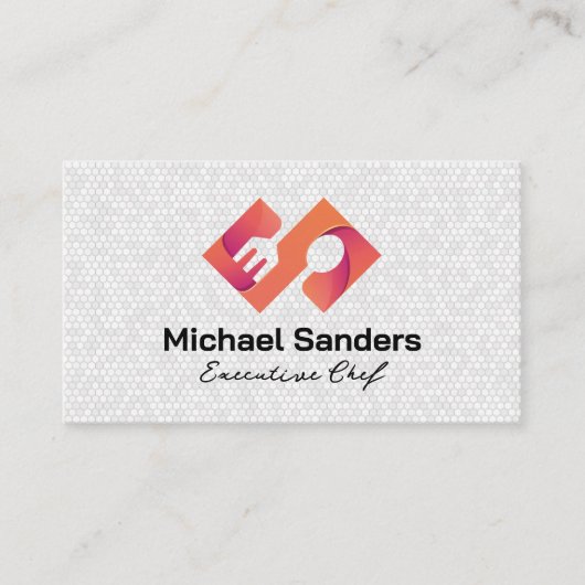 vorklepel | Restaurant Logo | chef Visitekaartje (Voorkant)