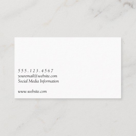 vorkmes van wijnglas visitekaartje (Achterkant)