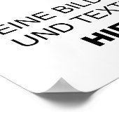 Vorlage für individuelle Poster (Hoek)