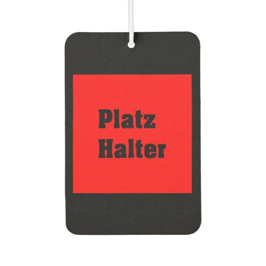 Vorlage Luchtverfrisser (Voorkant)