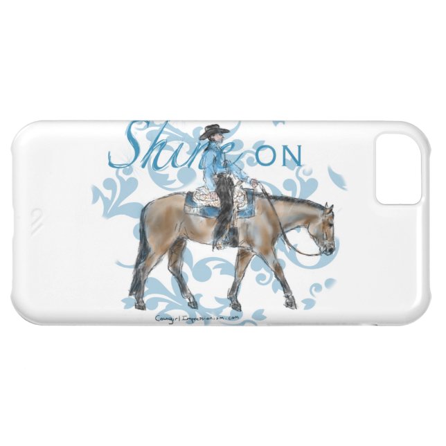 Vorm aan Western plezierontwerp Case-Mate iPhone Case (Achterkant Horizontaal)