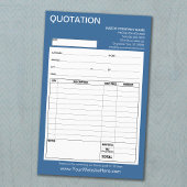 Vorm - Bedrijfs Citaat of Factuur