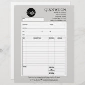 Vorm - Bedrijfs Citaat of Factuur (Voorkant / Achterkant)