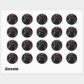Vorm: Classic Ronde Stickers zoals Cat By Aman (Vel)