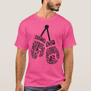 Vorm Collage Bokshandschoenen Shirt Boxer Shirt Bo