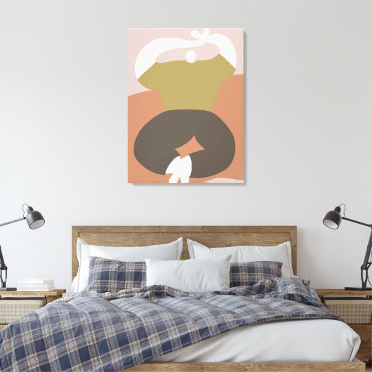 Vorm & Flow Canvas Afdruk (Insitu (Slaapkamer))