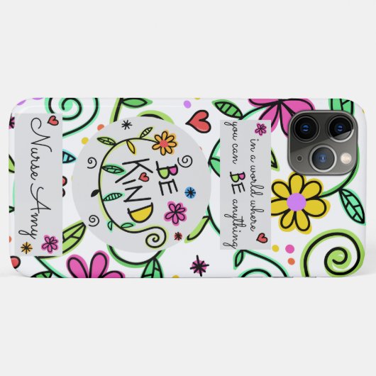 Vorm het Floral Script Design Case-Mate iPhone Case (Achterkant (horizontaal))