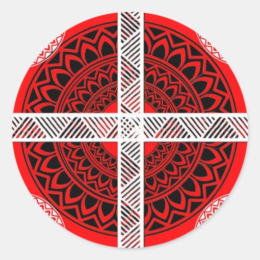 Vorm: Klassieke Ronde Stickers Maak aangepaste sti (Voorkant)