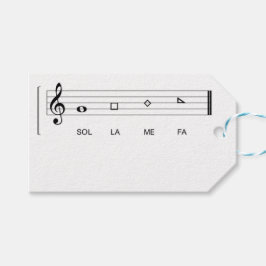 Vorm notities FA SOL LA ME 10 Cadeaulabel